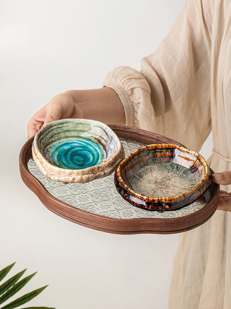 Handmade Look Ceramic Dipping Bowls – Elegant Tableware