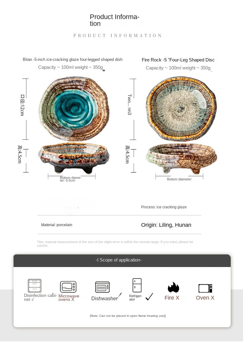 Handmade Look Ceramic Dipping Bowls – Elegant Tableware